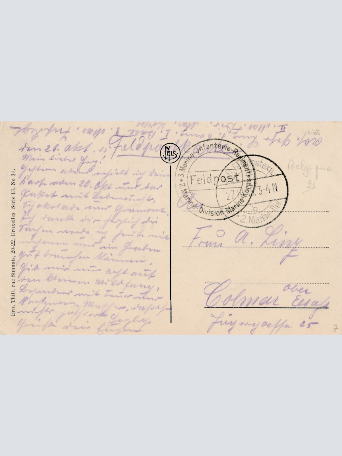 AK, Ostende, Le Theatre, Belgien (S1976)