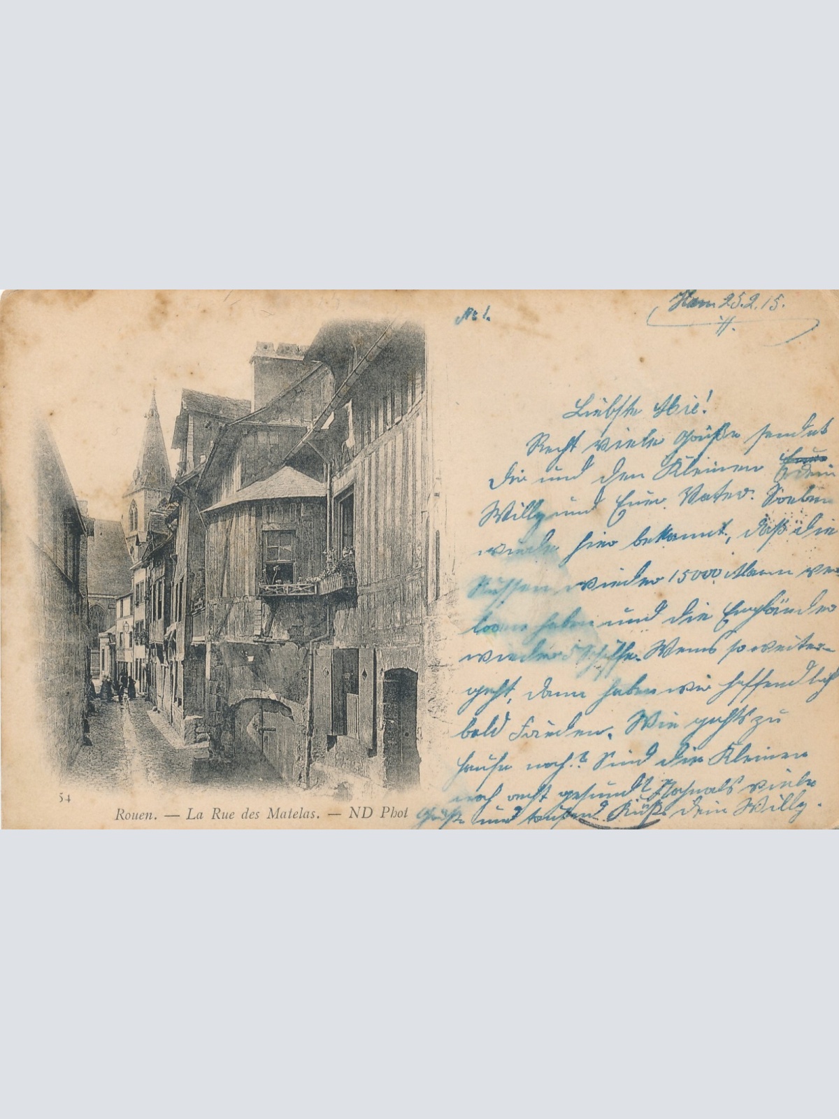 AK, Rouen, La Rue des Matelas, Justizpalast (S1966)