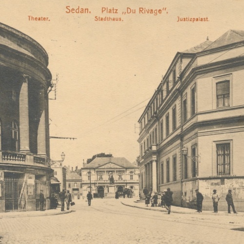 AK, Sedan, Platz Du Rivage, Theater, Stadthaus, Justizpalast (S1965)