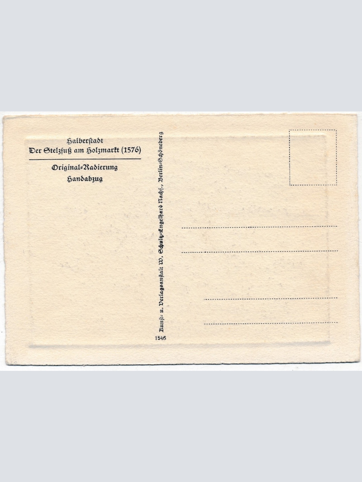 AK, Halberstadt, der Stelzfuß am Holzmarkt, Sachsen-Anhalt (S1955)