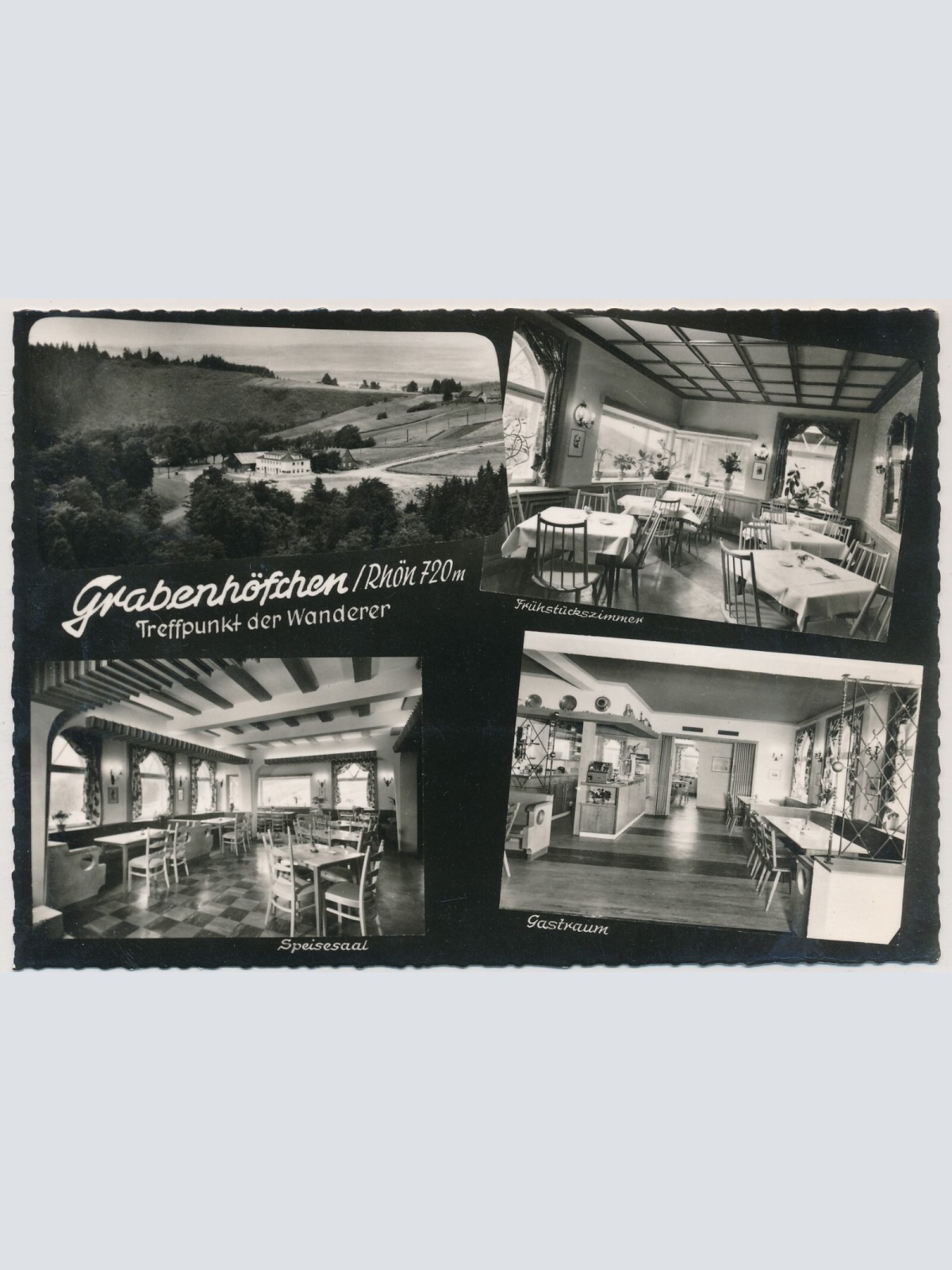 AK, Gast- und Pensionshaus Grabenhöfchen, Poppenhausen, Hessen (S1772)