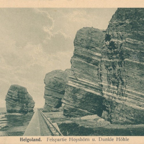 AK, Helgoland, Felspartie Hoyshörn u. Dunkle Höhle, Schleswig-Holstein (S1776)