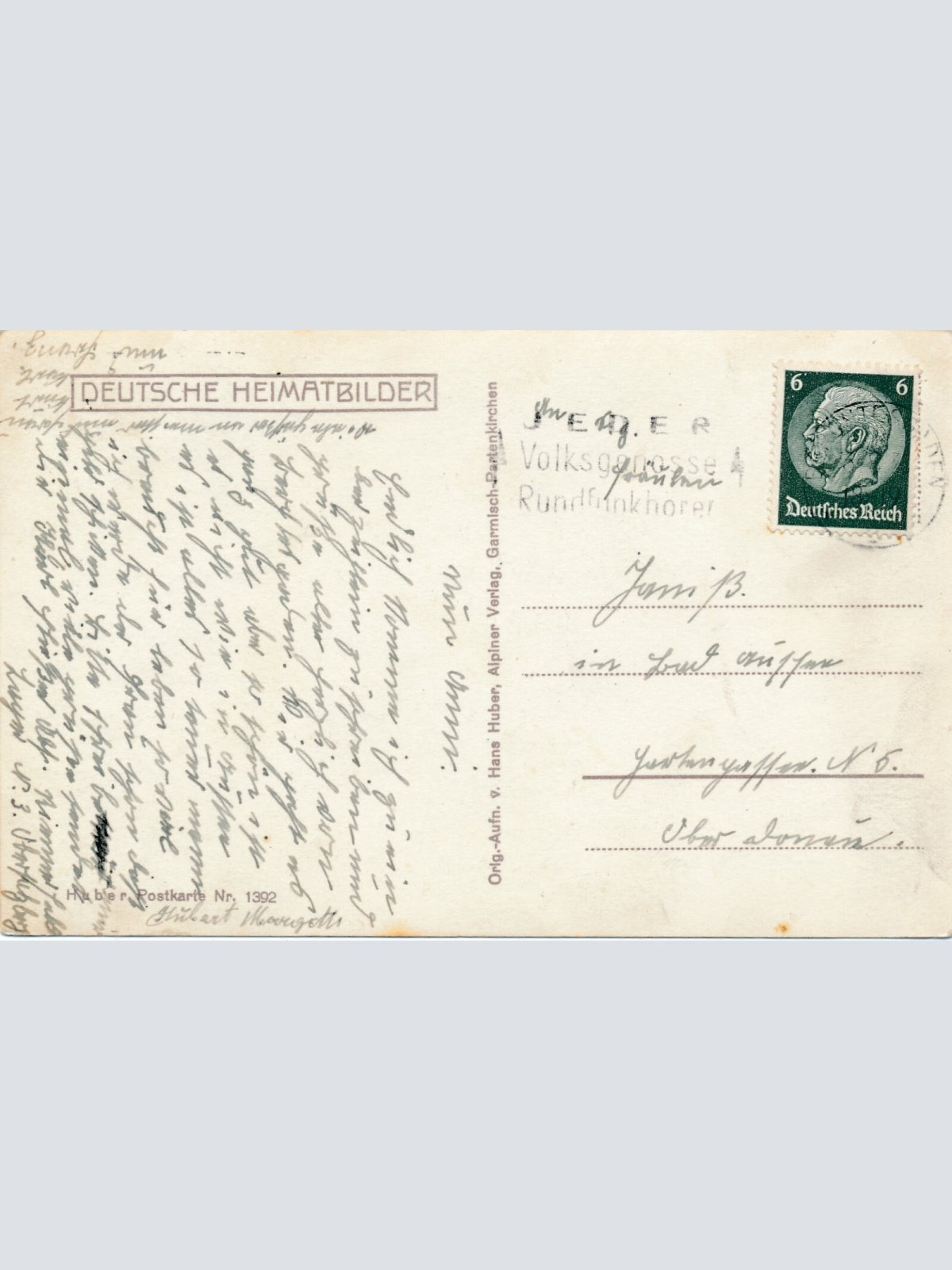 AK, Berchtesgaden mit Watzmann, Bayern (S1777)