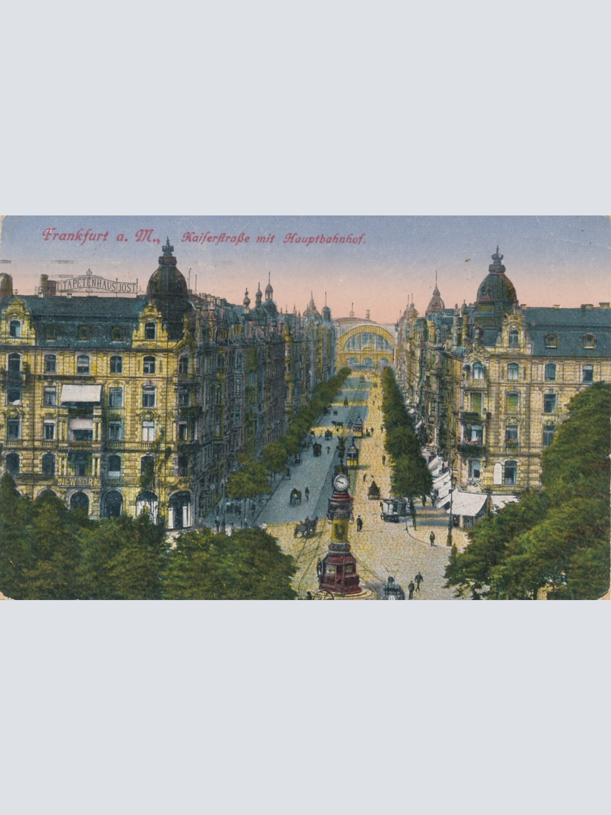 AK, Frankfurt am Main, Kaiserstraße mit Hauptbahnhof, Hessen (S1765)