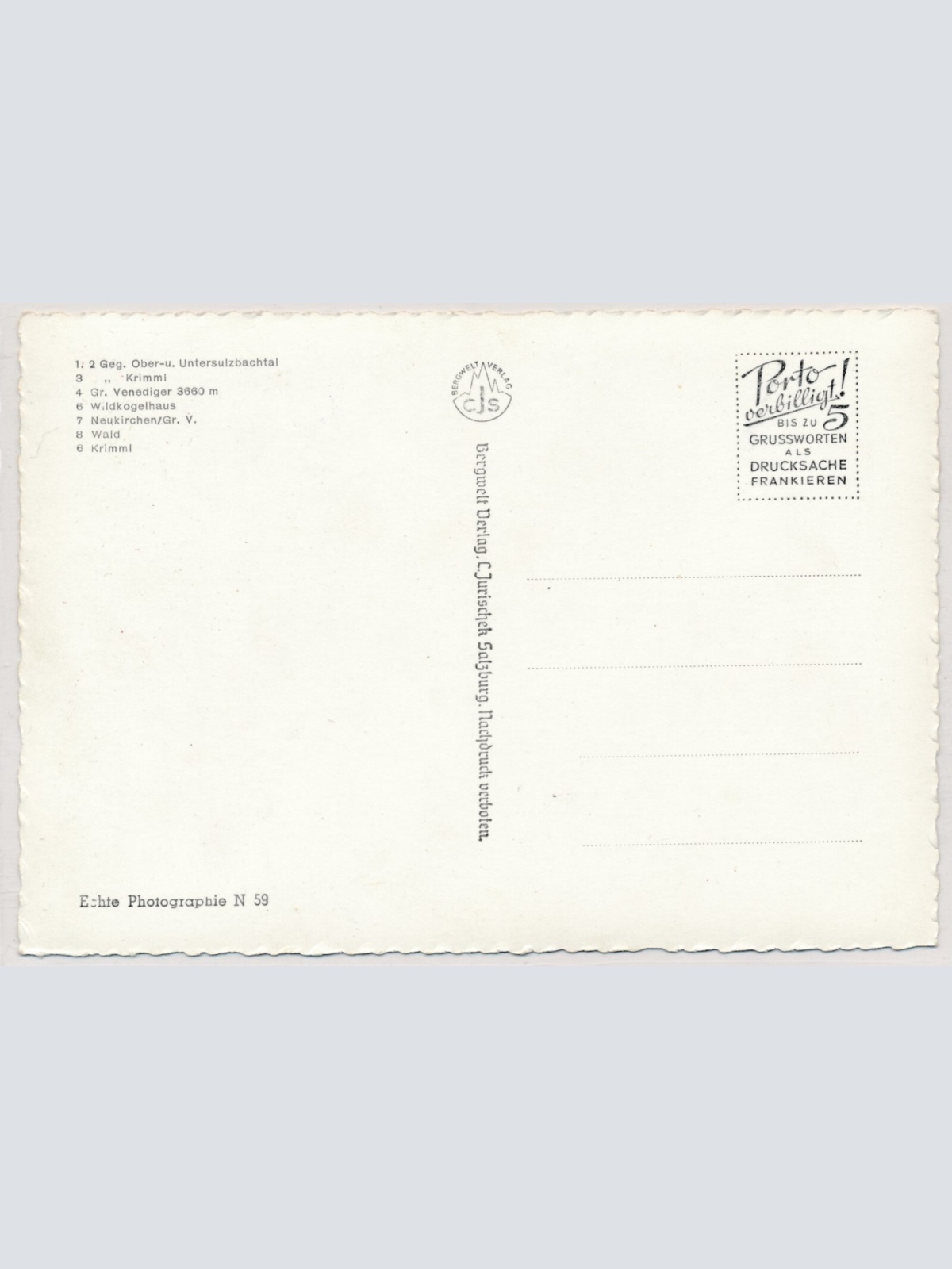 AK, Alpengasthof Rechtegg u. Umgebung, Salzburg (S1788)