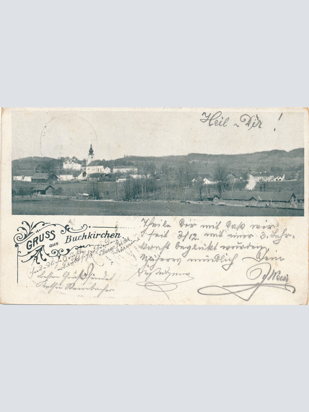 AK gruss aus Buchkirchen Oberösterreich (6097)