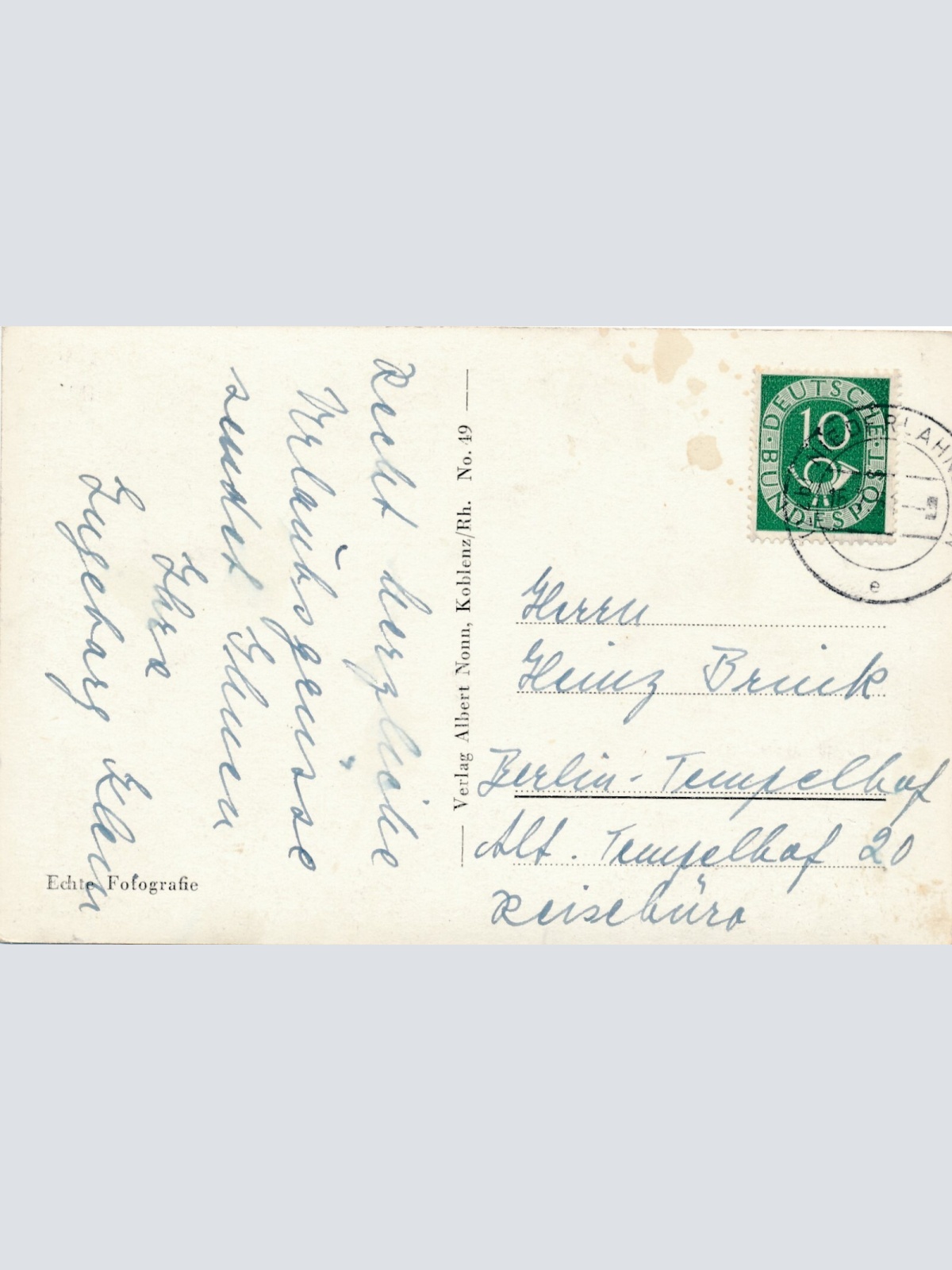 AK, Blick ins Lahntal, Oberlahnstein - Niederlahnstein, Rheinland-Pfalz (S1741)