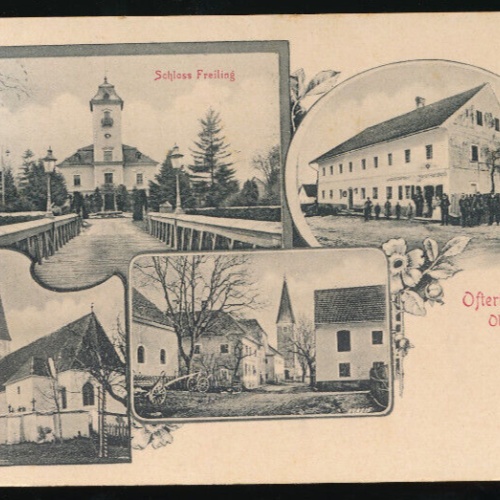 AK aus Oftering mit Schloss Freiling Oberösterreich (5936)