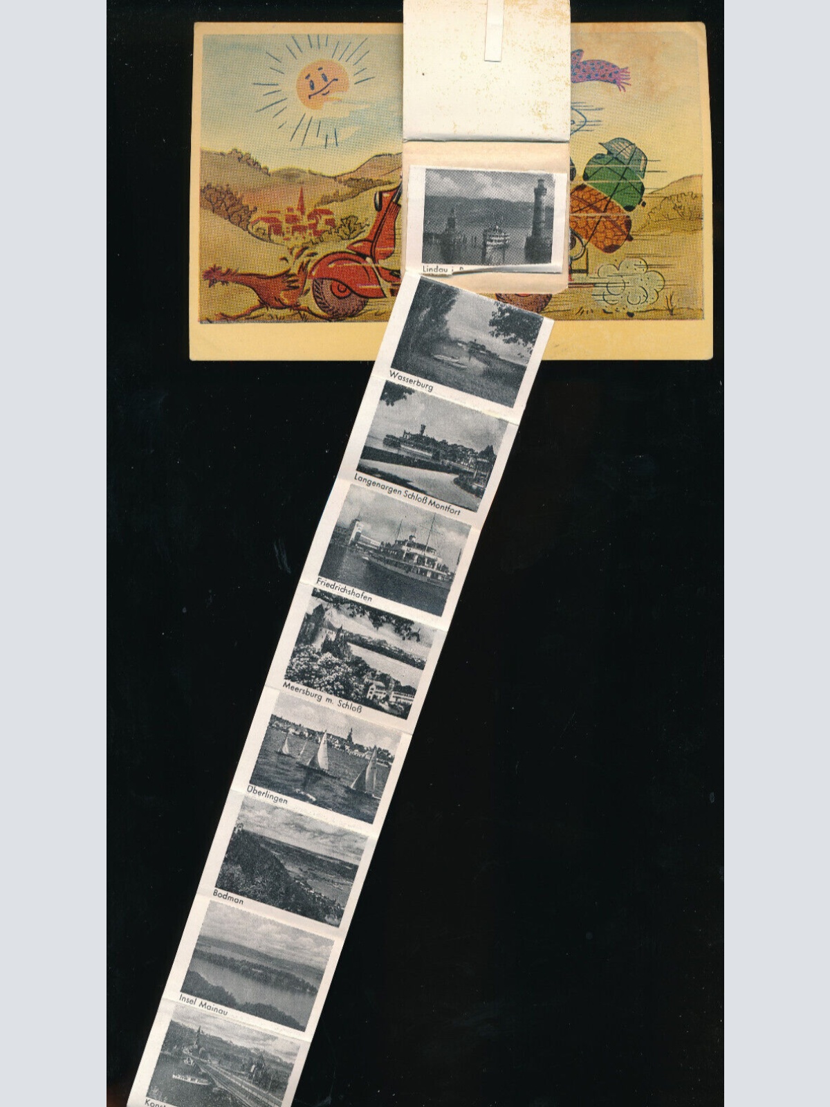 Leporello - Karte gruß vom Bodensee Bayern (5959)