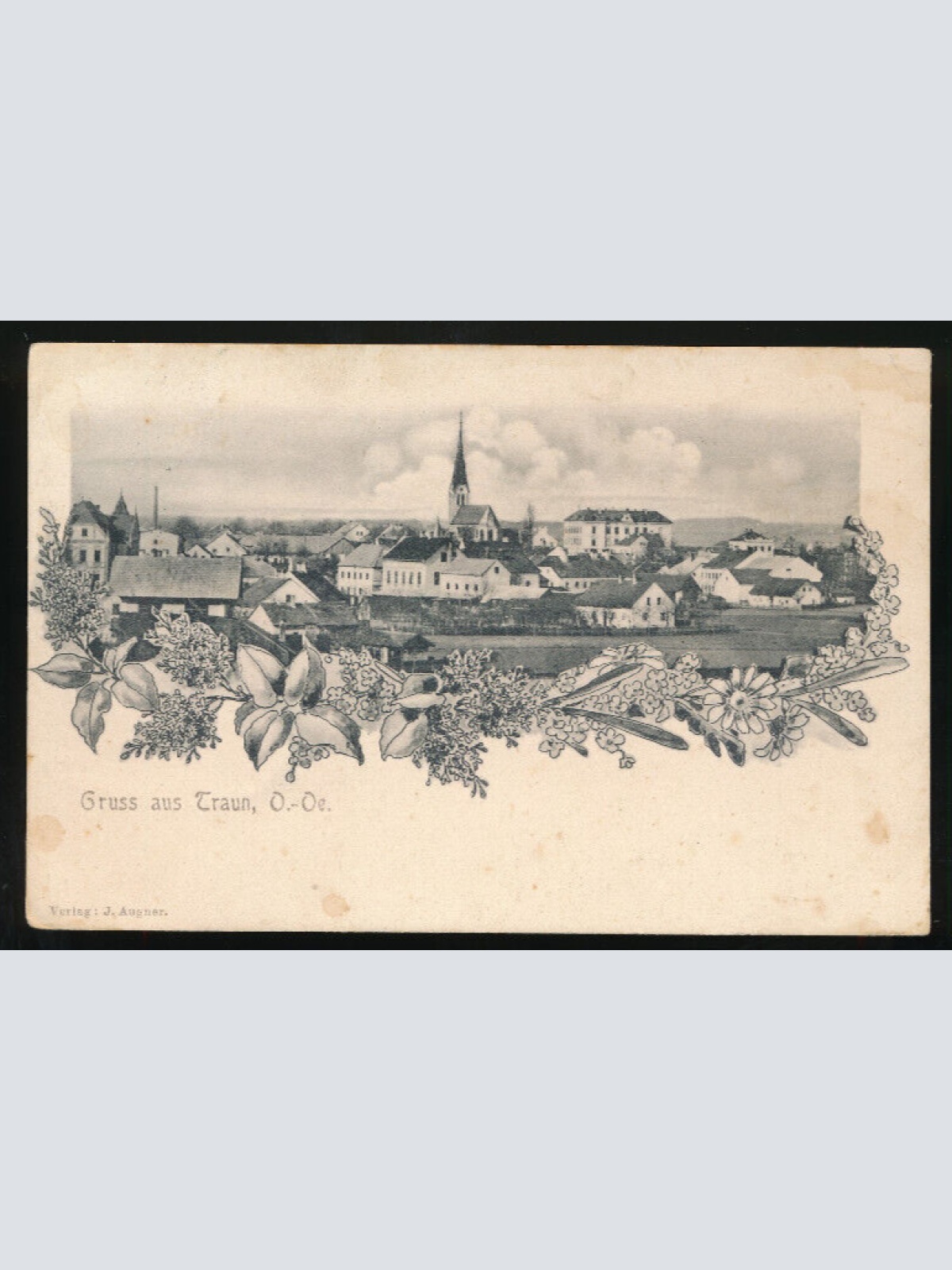 AK gruss aus Traun Oberösterreich (6063)