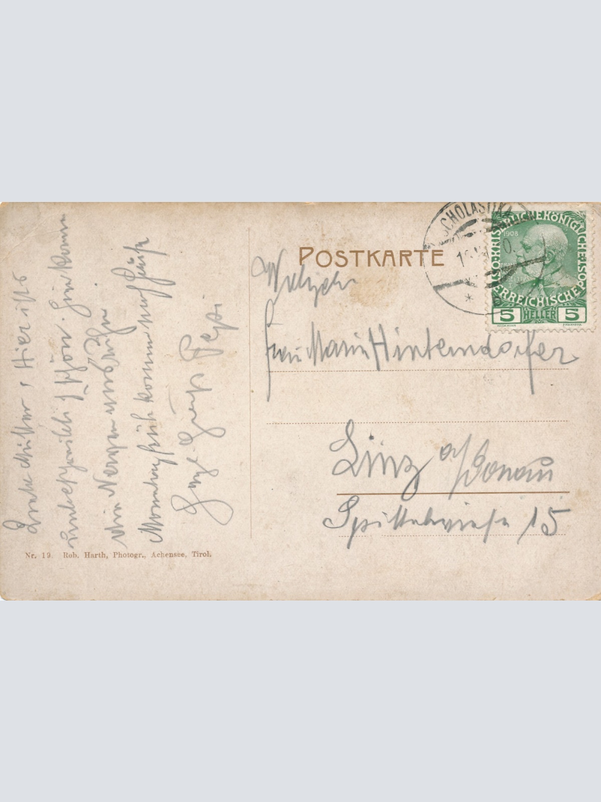 AK vom Achensee mit Hotel Scholastika Tirol (6224)