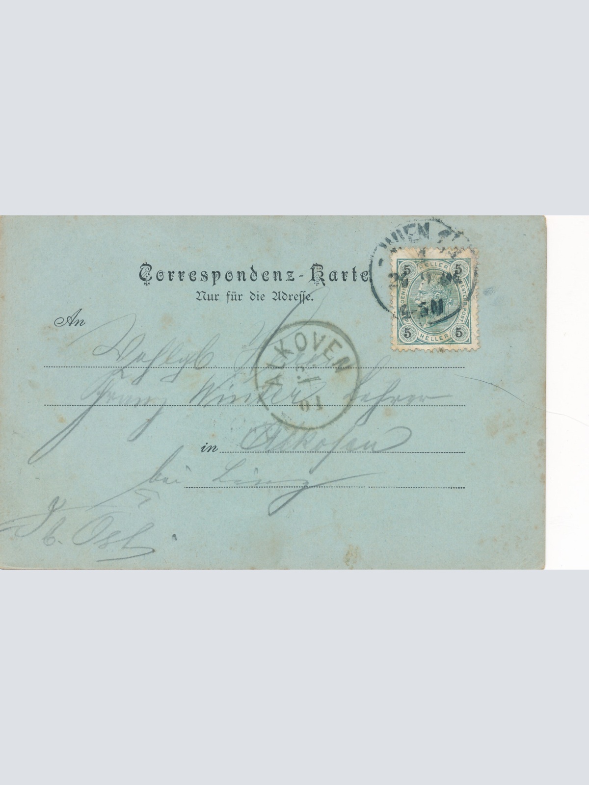 Mondschein - Karte gruss aus Wien im Hof (6243)