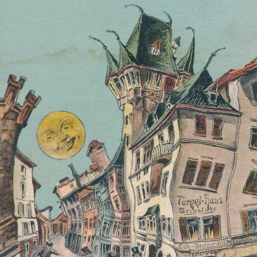 AK aus Bozen Torgglhaus Künstlerkarte (6374)