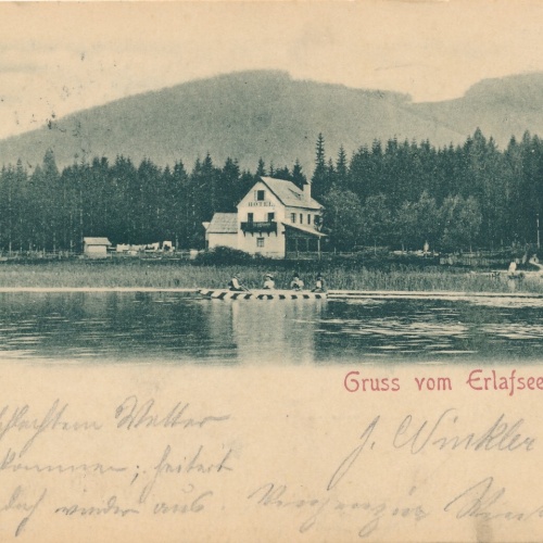 AK gruss vom Erlafsee Steiermark (6431)