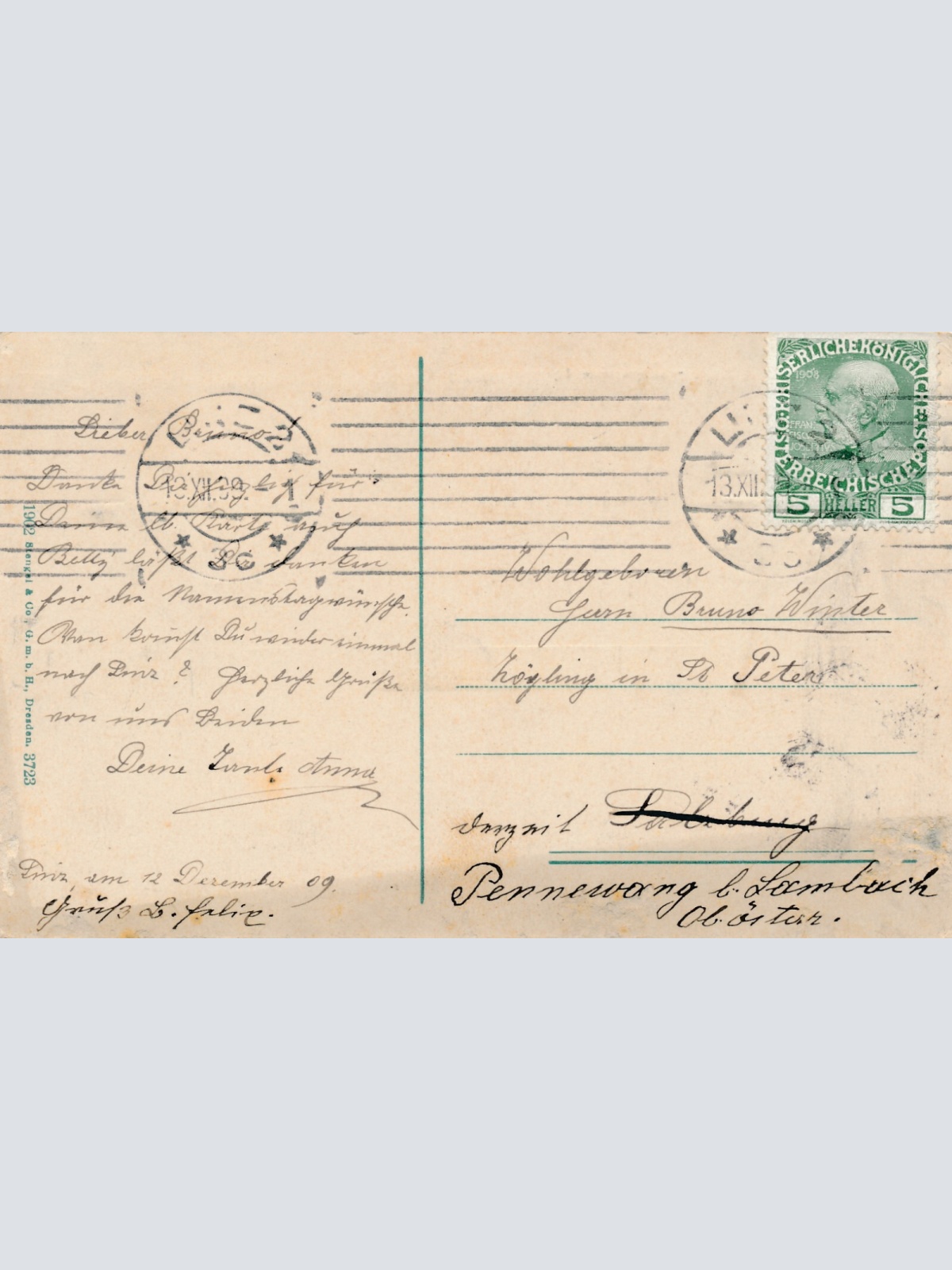 AK aus Linz an der Donau Landstrasse Oberösterreich (6327)