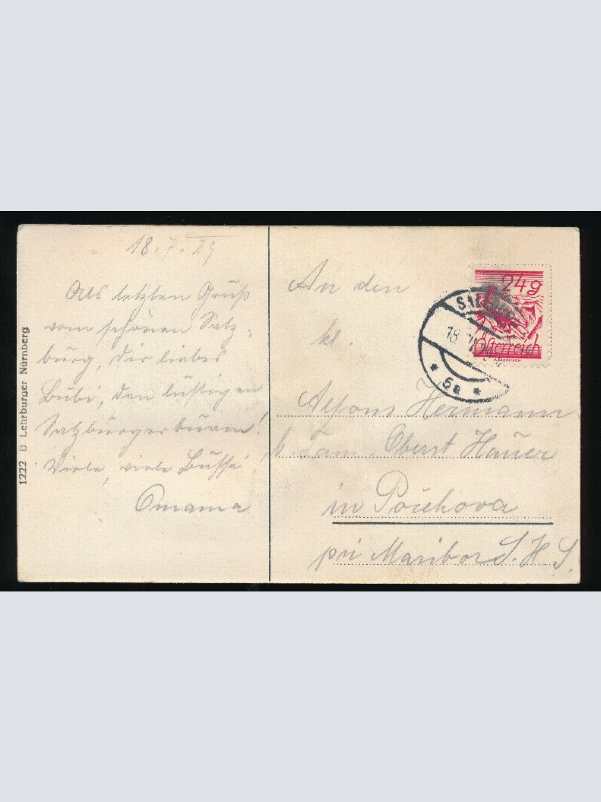 Leporello - Karte gruß aus Salzburg Mädchen mit Zieharmonika (5957)