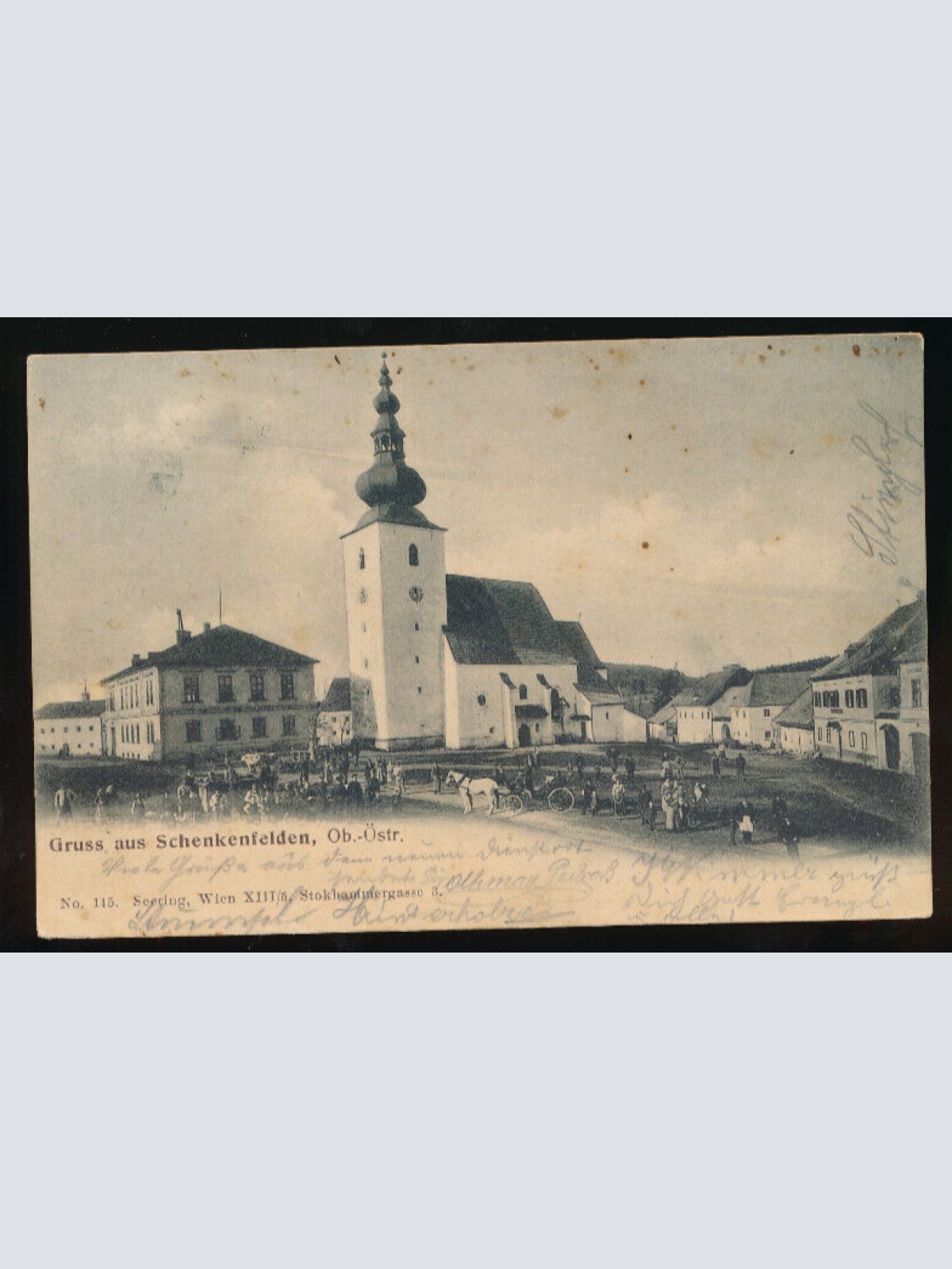 AK gruss aus Schenkenfelden Oberösterreich (5945)