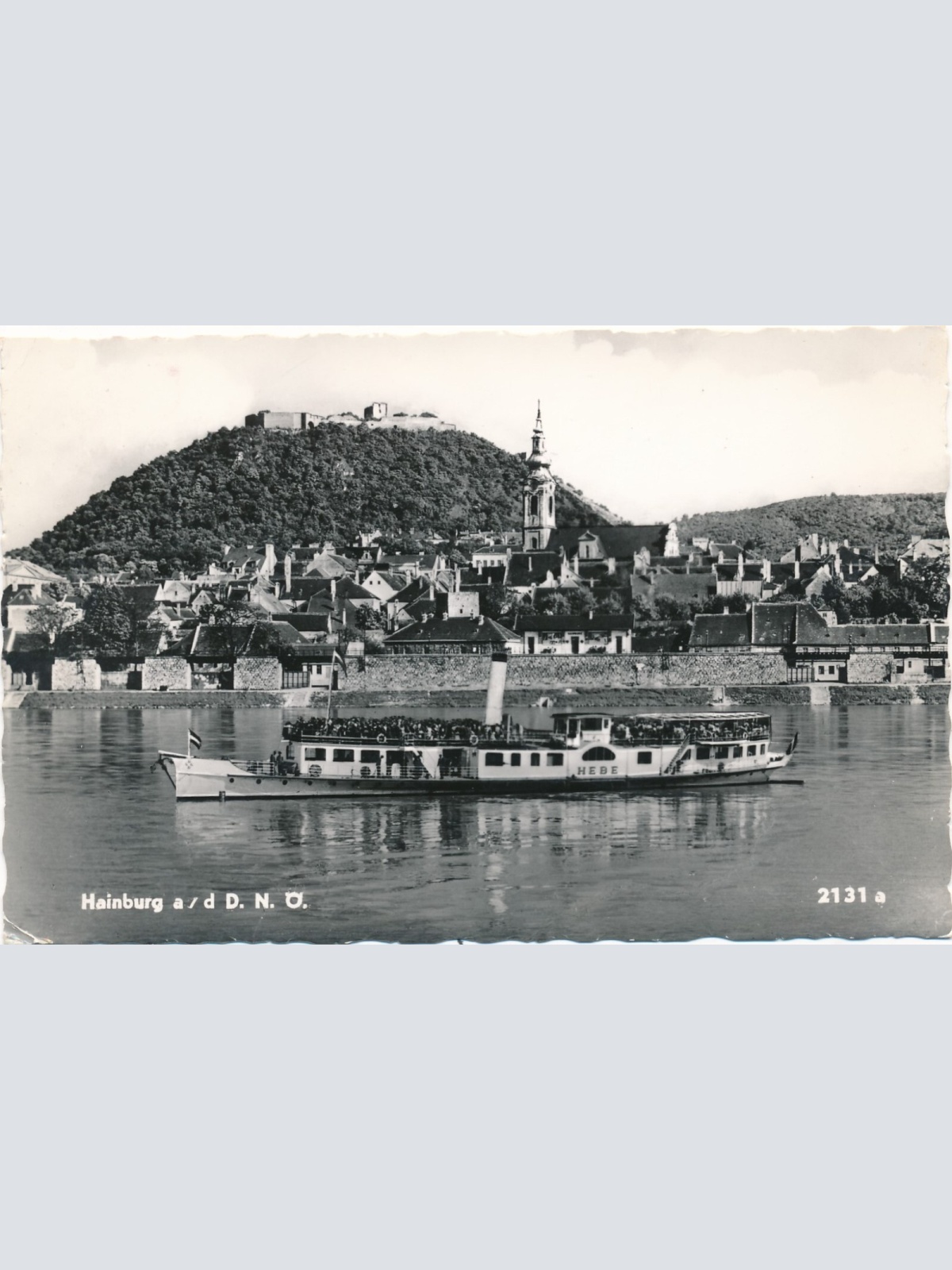 AK aus Hainburg Mit Dampfer Niederösterreich (6871)