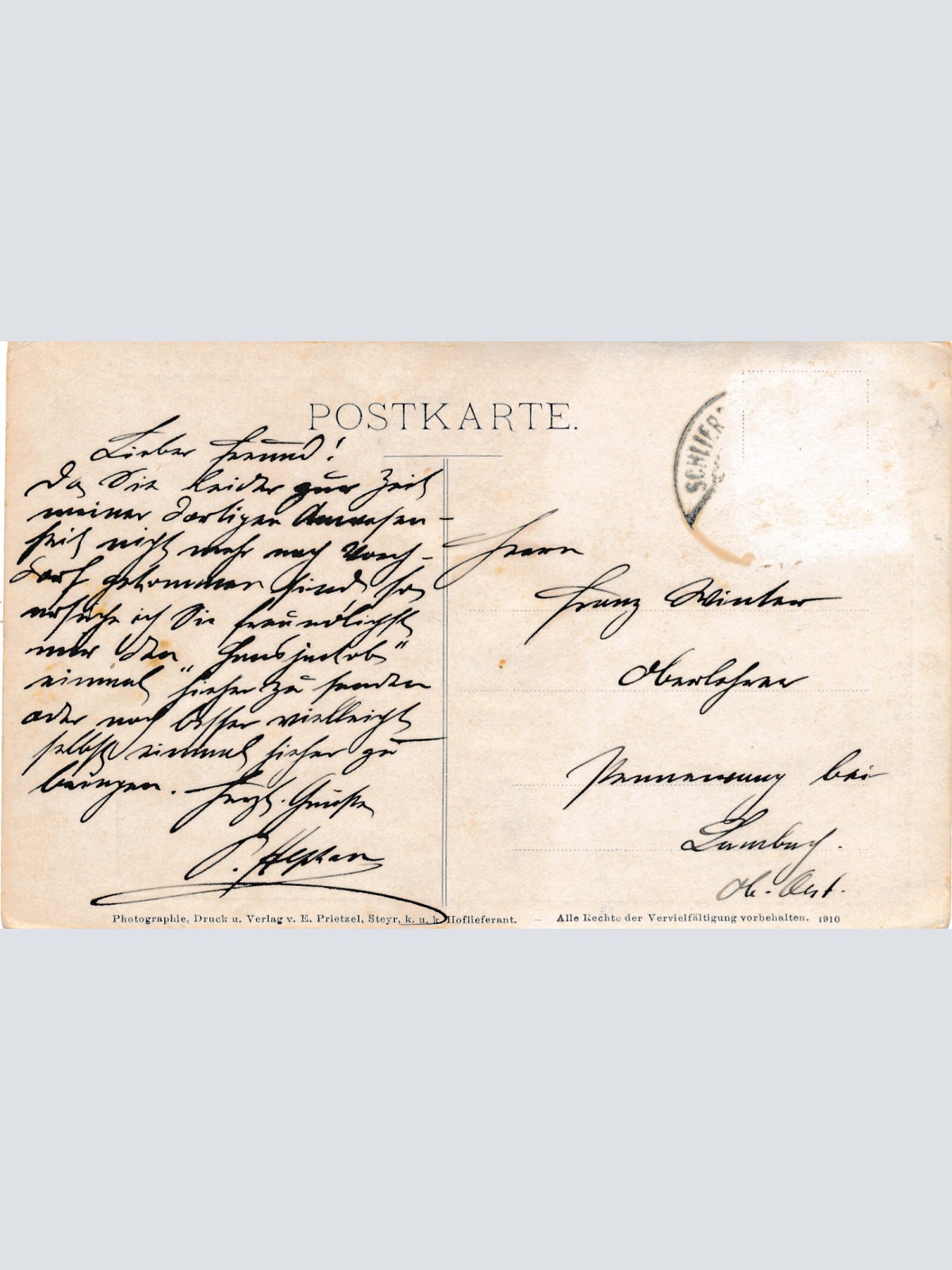 AK aus Schlierbach Sakristei im Stifte Oberösterreich (6147)