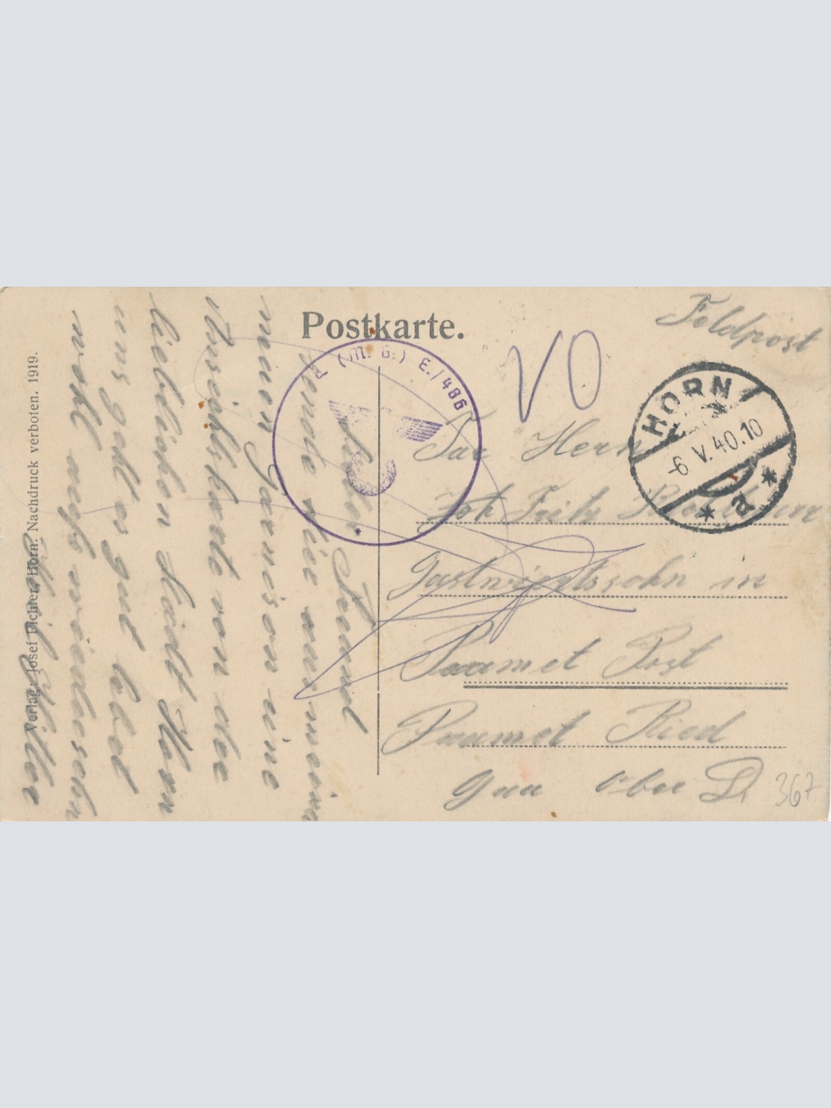 AK aus Horn Niederösterreich (6879)