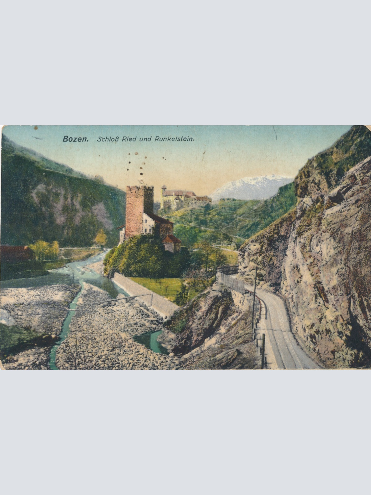 AK aus Bozen mit Schloß Ried und Runkelstein Italien (6213)