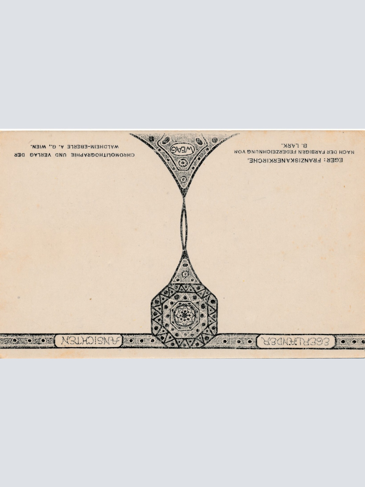 AK aus Eger mit Franziskanerkirche Italien (6210)