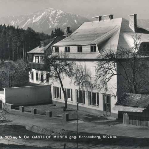 AK vom Mariahilferberg mit Gasthof Moser Niederösterreich (6894)