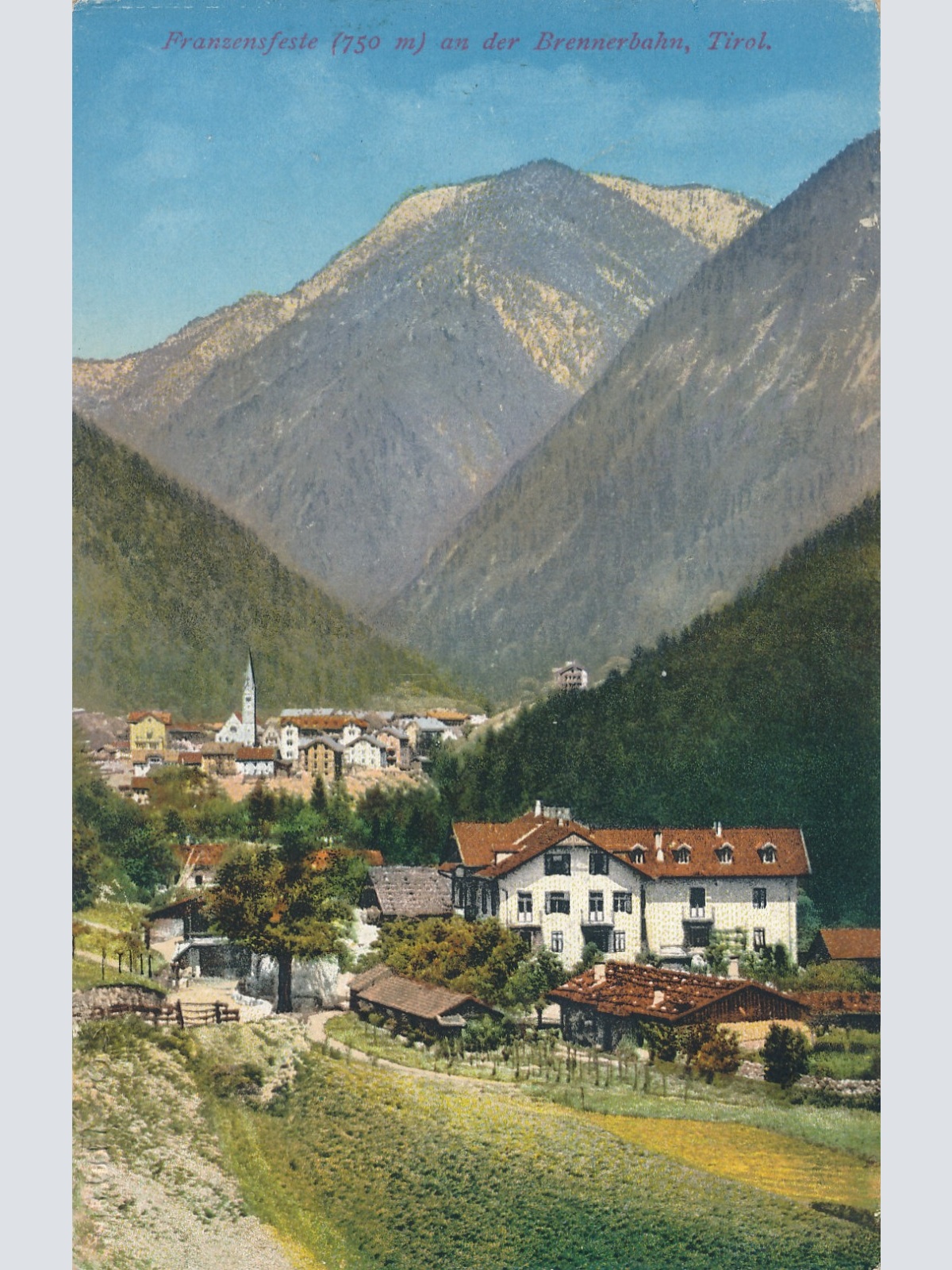 AK aus Franzensfeste an der Brunnerbahn Tschechoslowakei (6215)