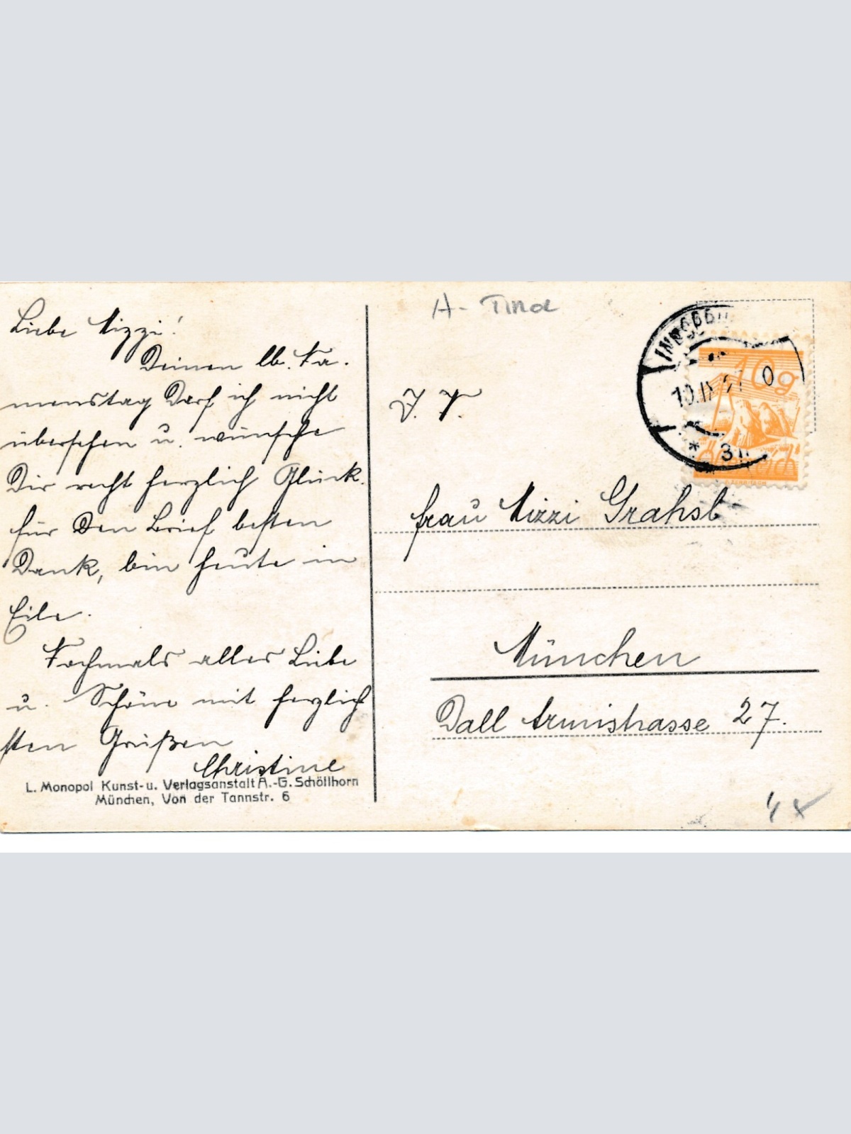 AK aus Innsbruck mit Bahnhofsplatz Tirol (6910)