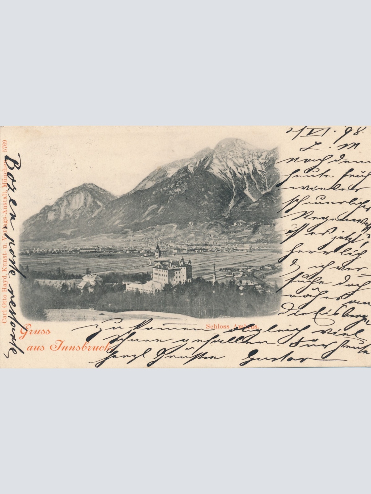 AK aus Innsbruck mit Schloss Ambras Tirol (6911)