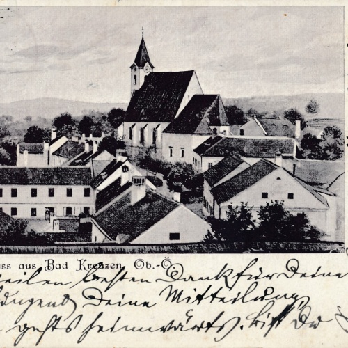 AK gruss aus Bad Kreuzen Oberösterreich (6193)