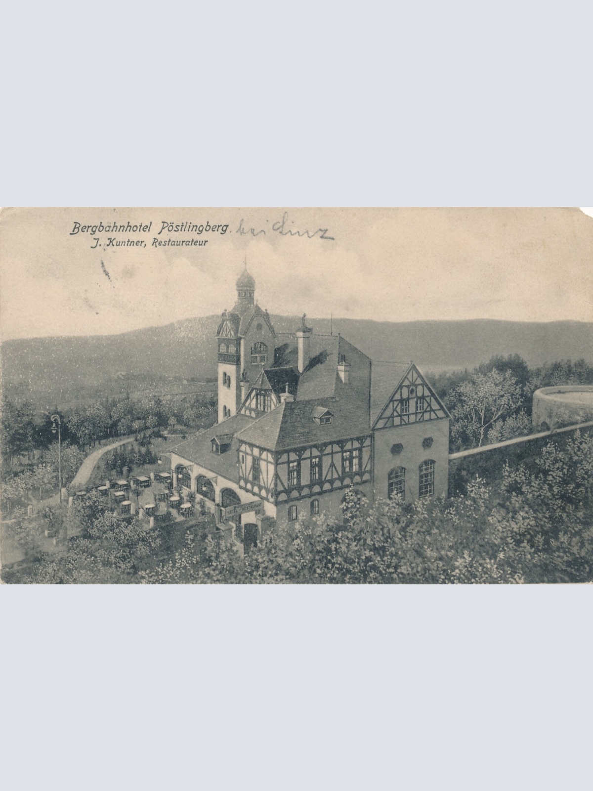 AK aus Linz Pöstlingberg mit Bergbahnhotel Oberösterreich (6169)