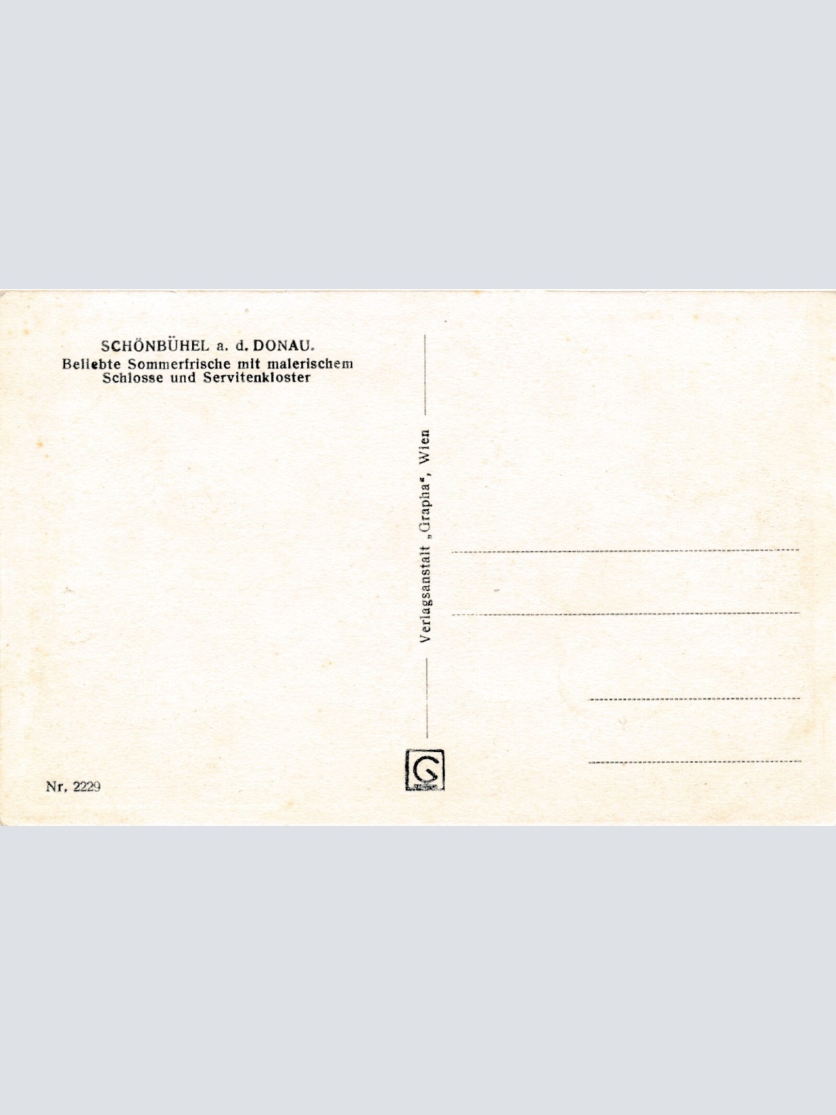 AK vom Schloß Schönbühel Niederösterreich (6884)