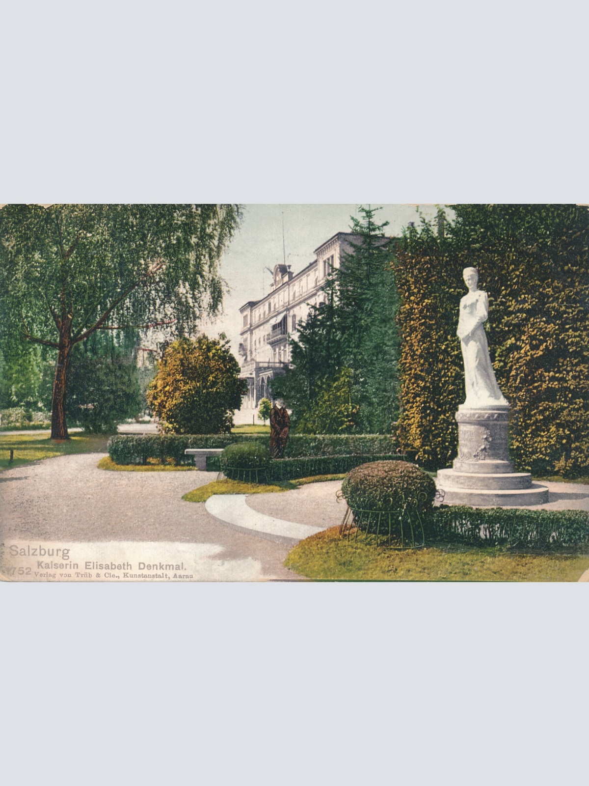 AK aus Salzburg mit Kaiserin Elisabeth - Denkmal Salzburg (6207)