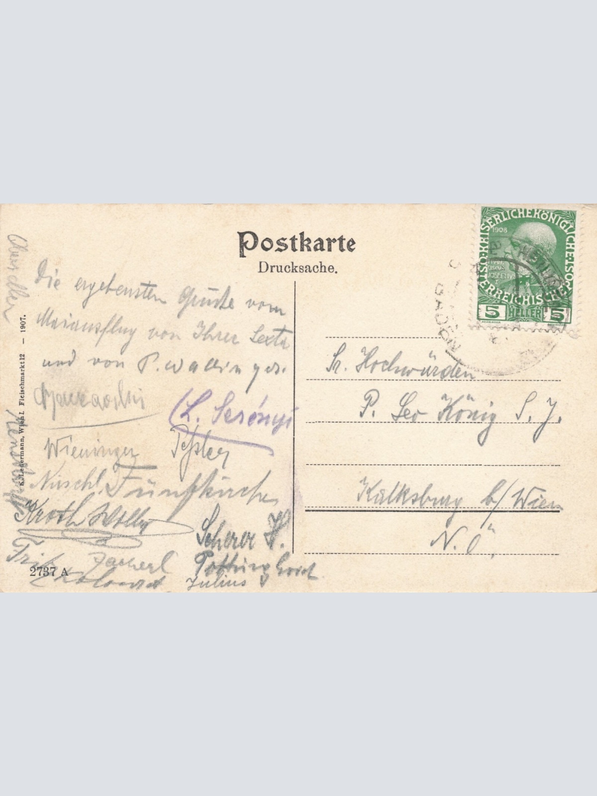 AK aus Heiligenkreuz bei Baden Niederösterreich (6887)