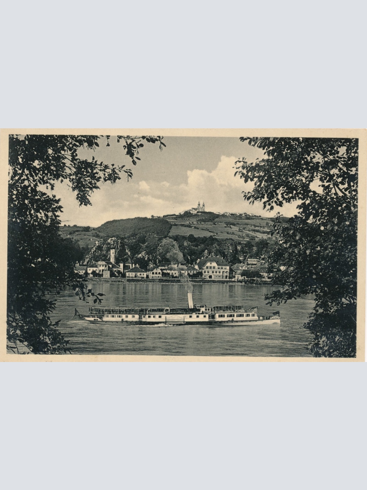 AK aus Marbach und Maria Taferl mit Dampfer Niederösterreich (6889)