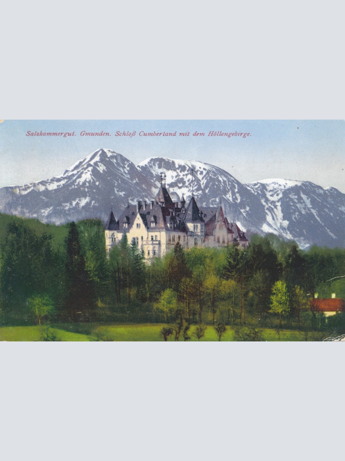 AK aus Gmunden mit Schloß Cumberland Oberösterreich (6773)