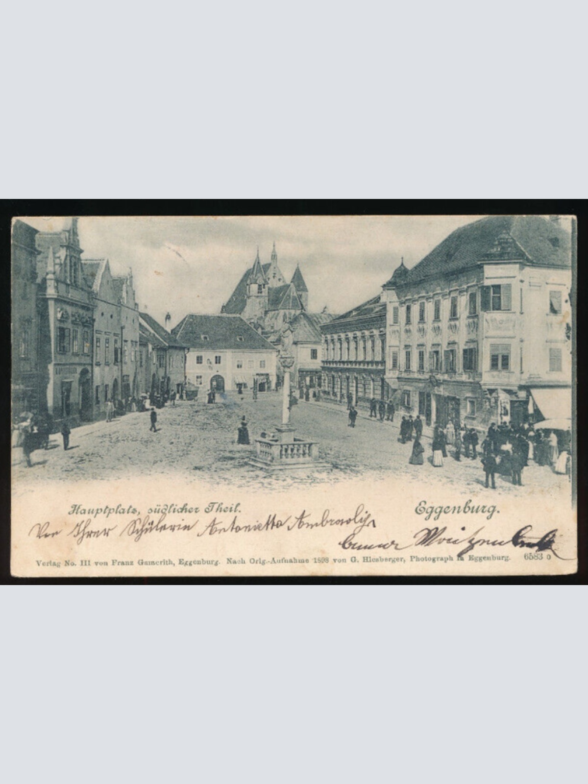 AK aus Eggenburg mit Hauptplatz Niederösterreich (5975)