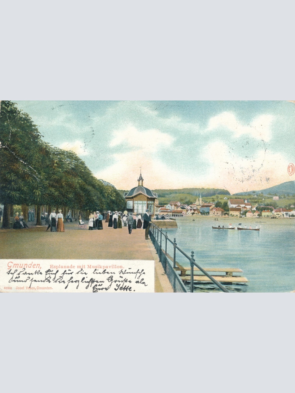 AK aus Gmunden Esplanade Oberösterreich (6774)