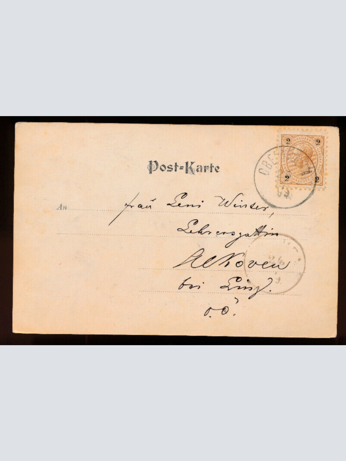 AK aus Obertraun mit Aussicht gegen Hallstatt Oberösterreich (6072)