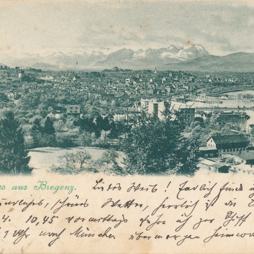 AK gruss aus Bregenz Vorarlberg (6082)