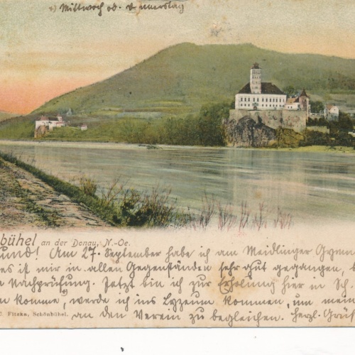 AK aus Schönbühel an der Donau mit Schloss Niederösterreich (6977)