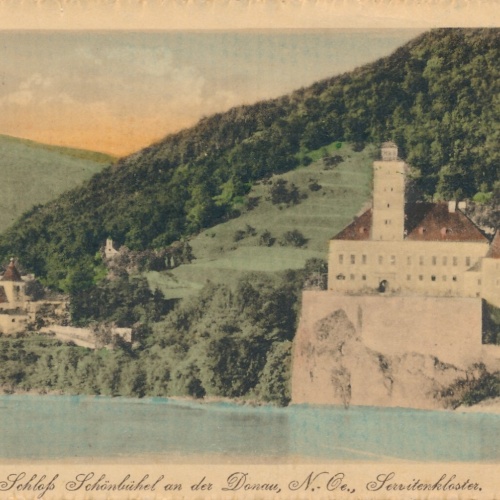 AK aus Schönbühel an der Donau mit Schloss Niederösterreich (6980)