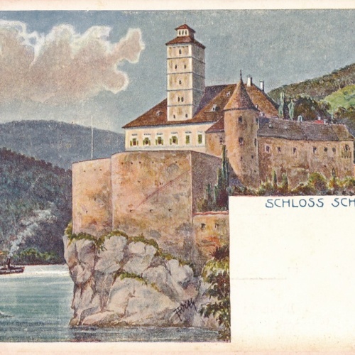 AK aus Schönbühel an der Donau mit Schloss Niederösterreich (6984)