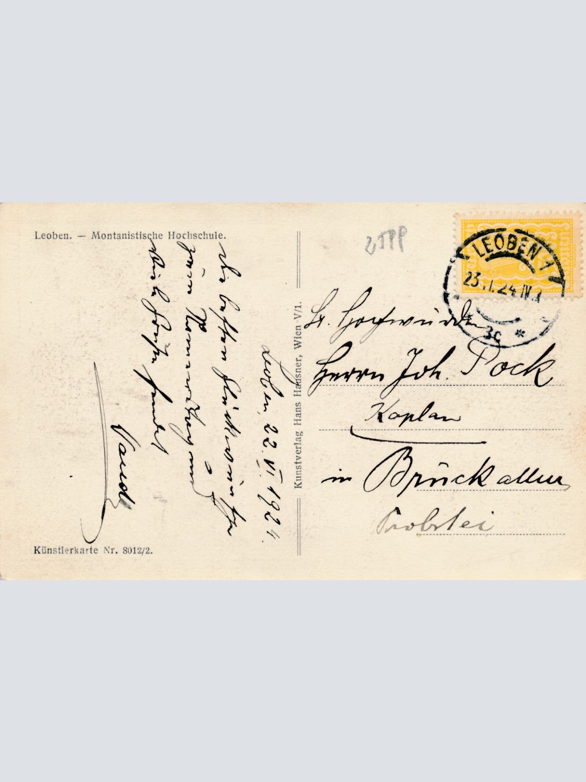 AK aus Leoben mit Montanistische Hochschule Steiermark (7043)