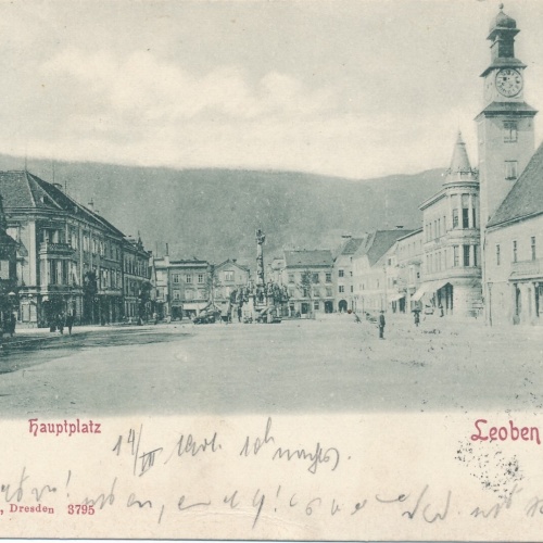 AK aus Leoben Hauptplatz Steiermark (7044)