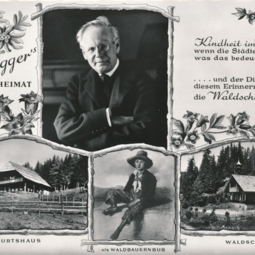 AK von der Rosegger Waldschule mit Peter Rosegger Steiermark (7020)