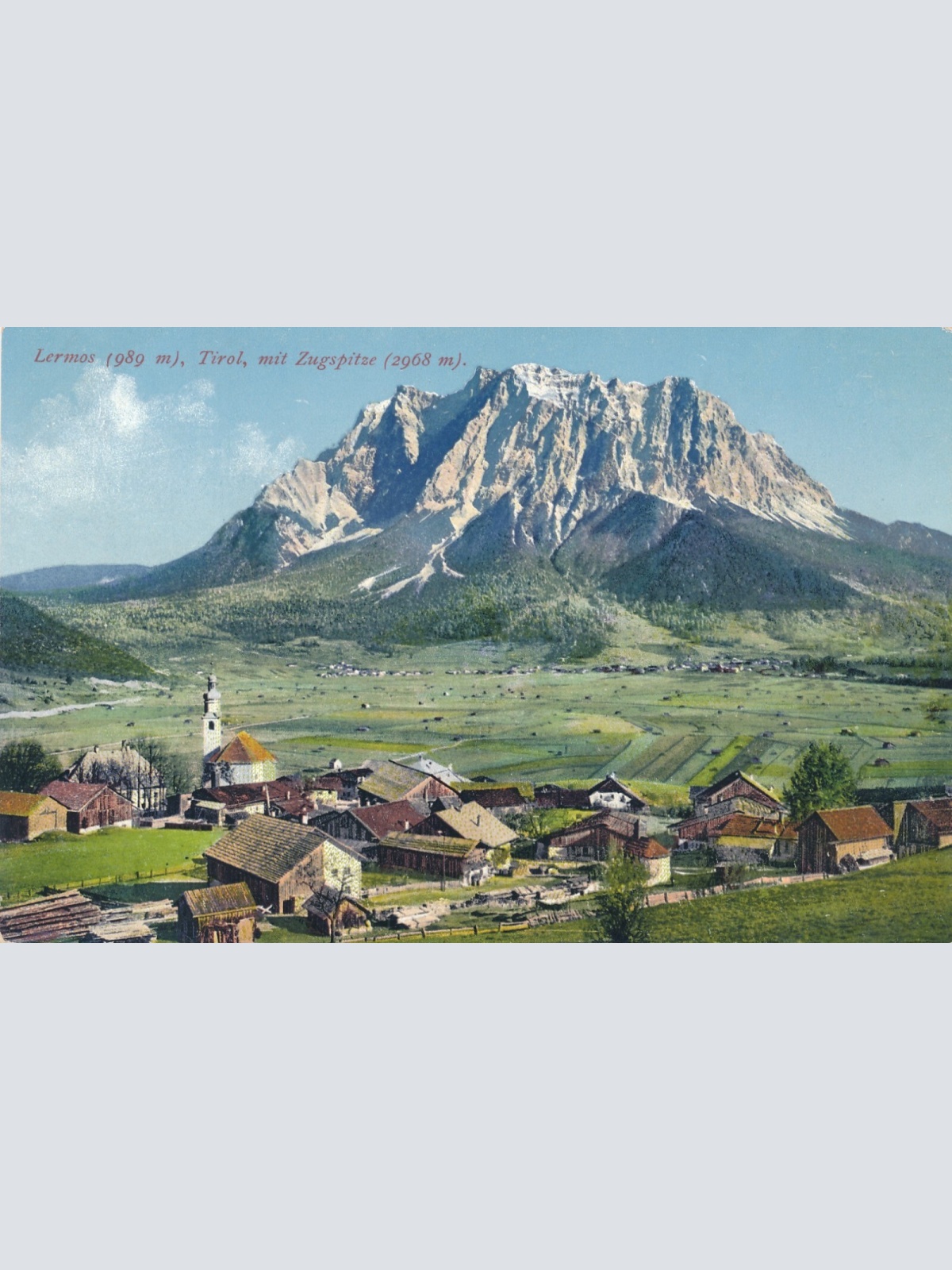 AK aus Lermoos mit Zugspitze Tirol (6931)