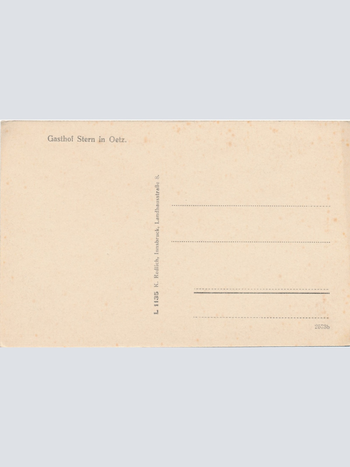 AK aus Oetz mit Gasthof Stern Tirol (6926)