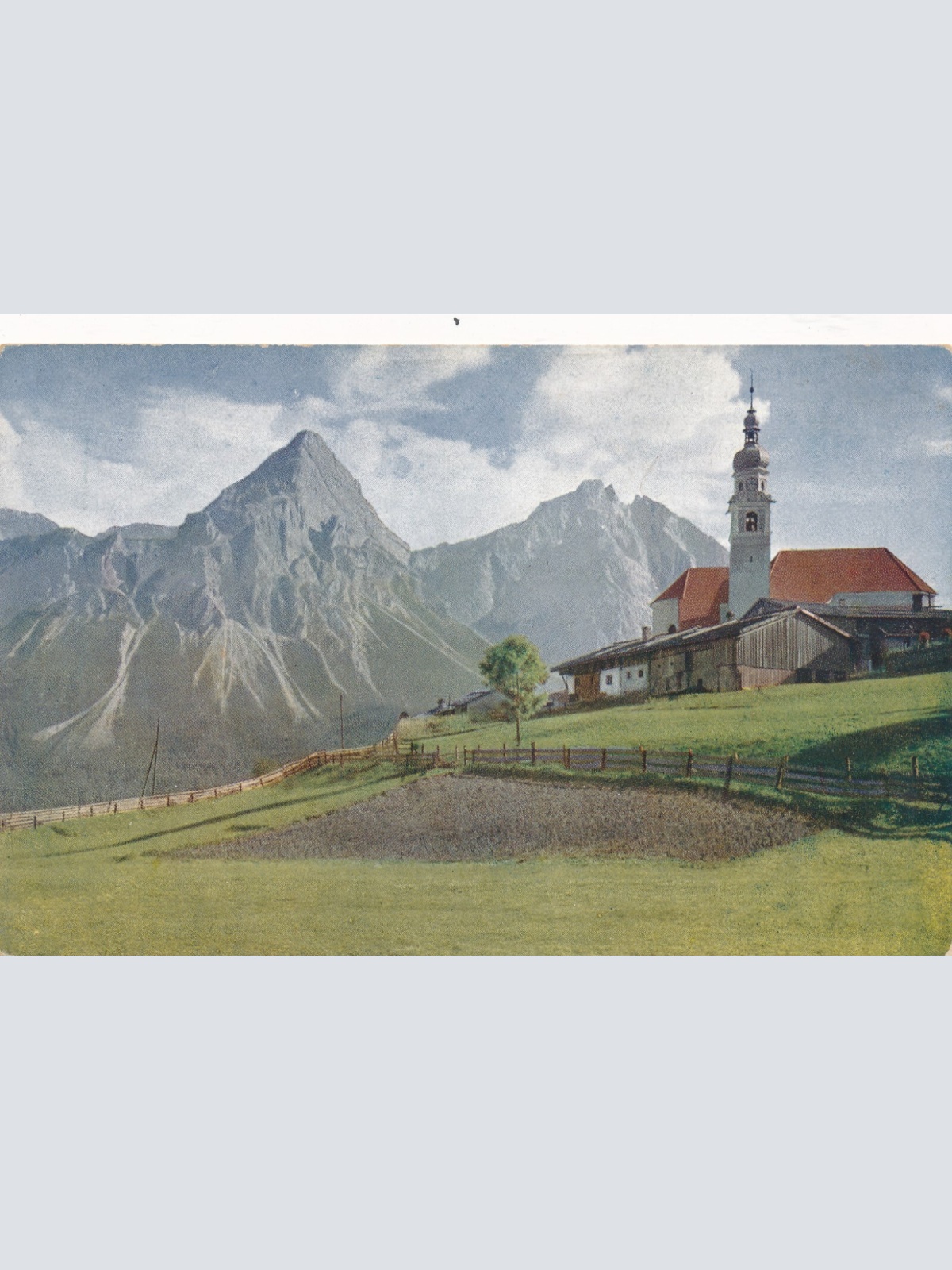 AK aus Lermoos mit Sonnenspitze Tirol (6961)